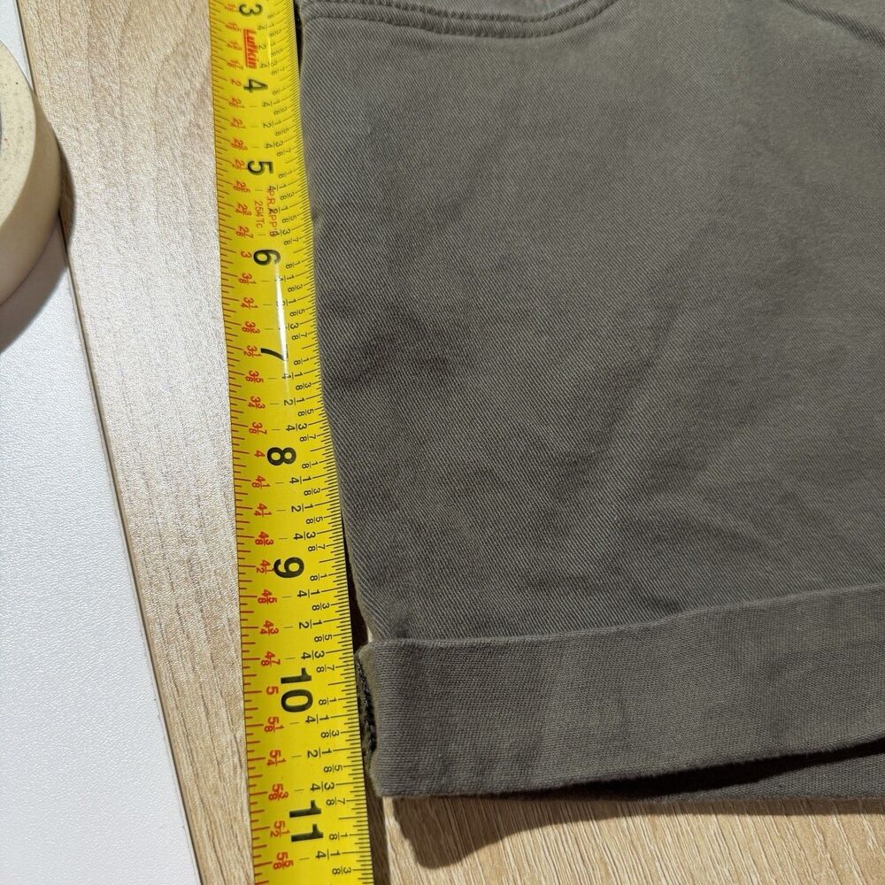 H&M Womens Army Green Shorts Size 8 High Rise Casual Summer Stretch Cotton - Picture 5 of 9